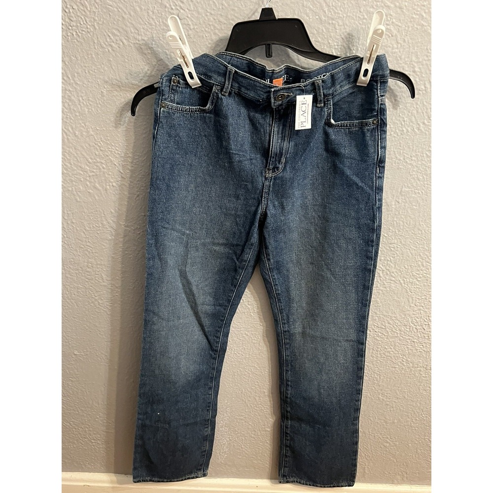 Childrens Place Boys Jeans Size 16 Regular Kids Blue Bootcut‎ Denim